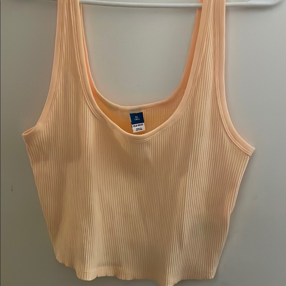 Ribbed Peach Tank Top